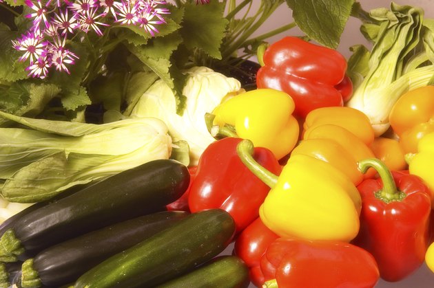Bell Peppers And Zucchini