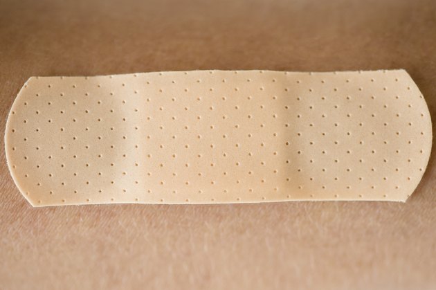 Studio shot of adhesive bandage