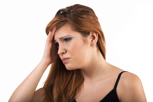 Woman has problem and suffering