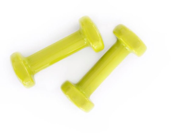 Green dumbbell