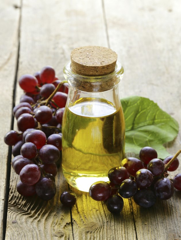 bottle with grape seed oil