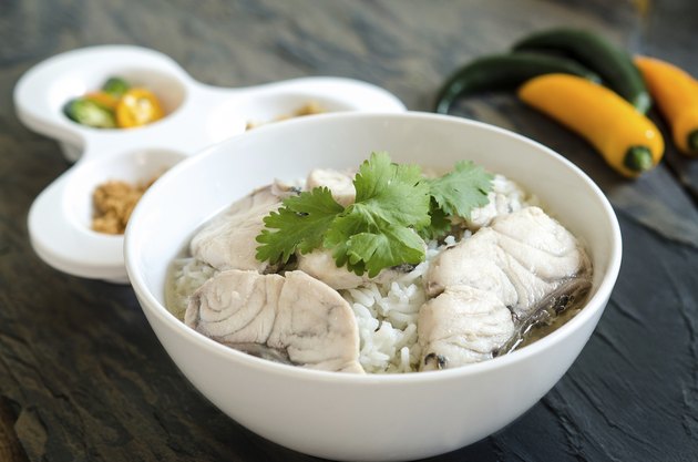 Rice Soup With fish