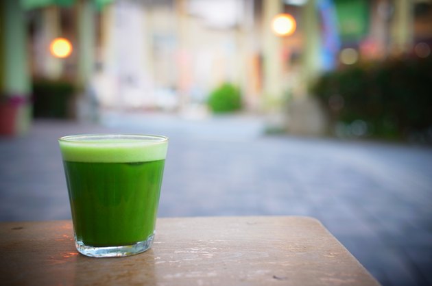 Matcha and light in the town