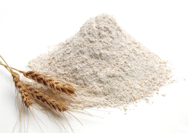 Whole flour and wheat ears