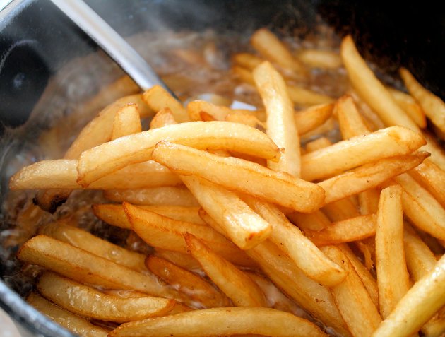 French Fries In The Deep Fryer