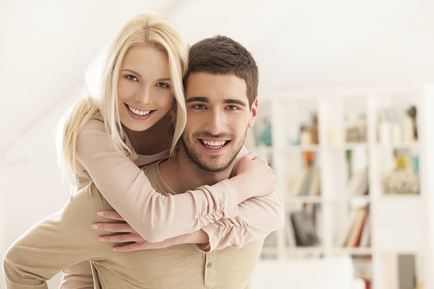 Young Couple Hugging