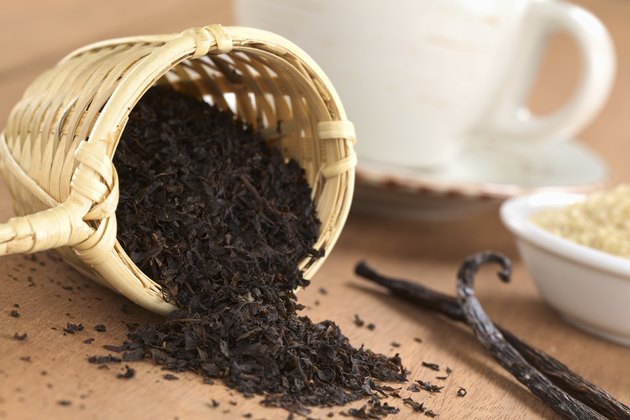 Strainer with Black Tea