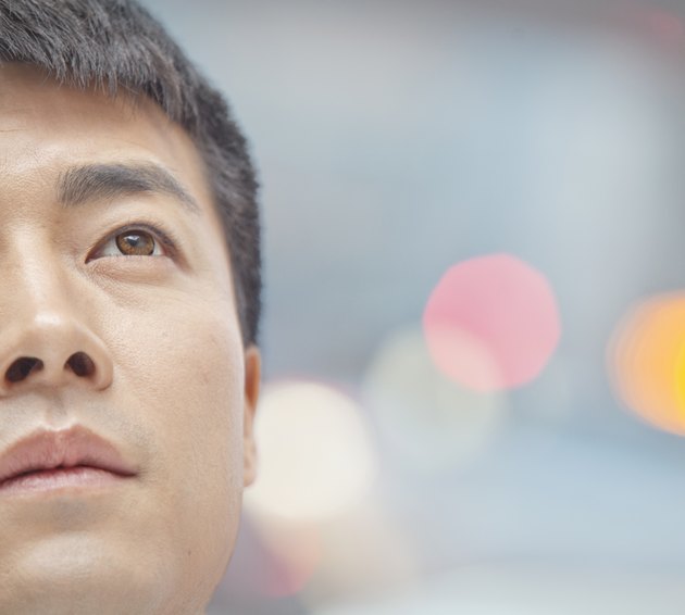 Mid Adult Man Looking up