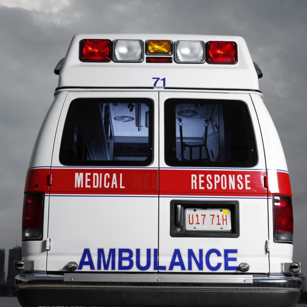 the back of an ambulance