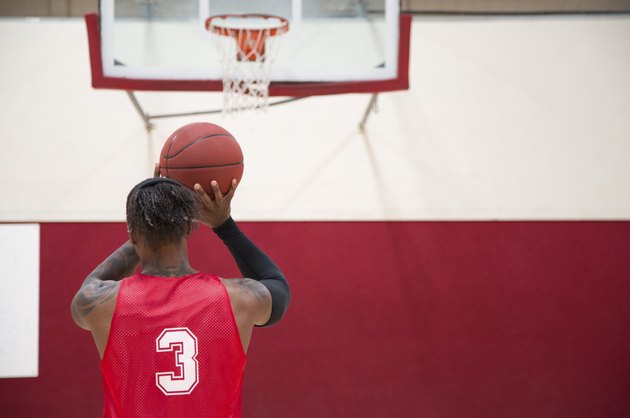 Basketball Player Shooting Free Throws