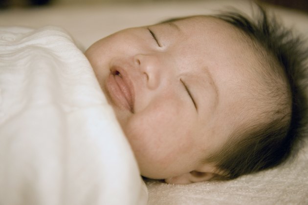 Content sleeping baby