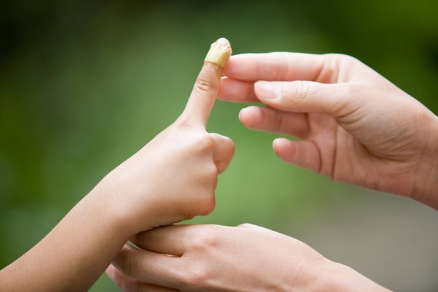 Patch on finger