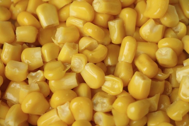 Sweet whole kernel corn background
