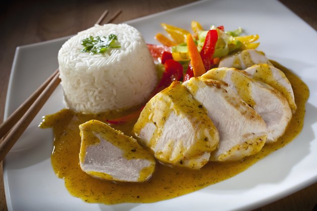 Chicken Breast with lemon and coriander sauce