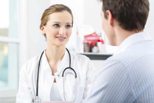 Doctor with patient in a consulting