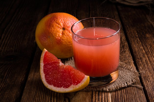 Glass with Grapefruit Juice