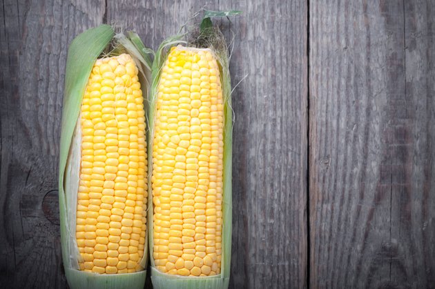 Corn on wood