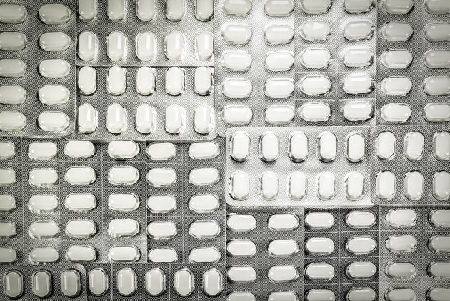 White pills in blister pack