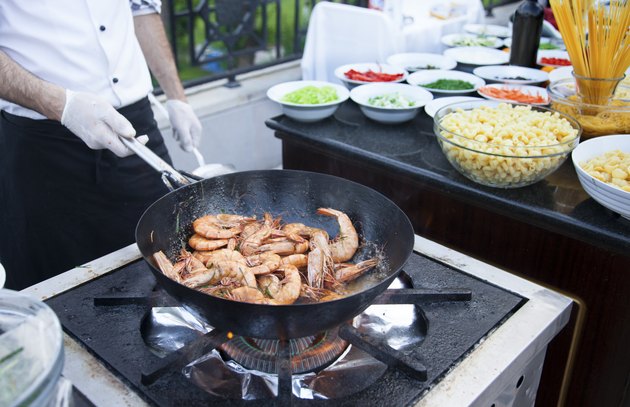Cook shrimp