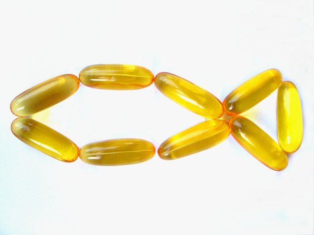 Yellow Fish of Fish Oil Capsules