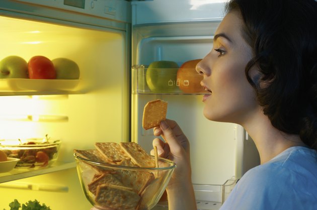 fridge with food