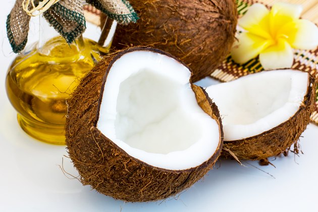 Fresh coconut and oil for alternative therapy