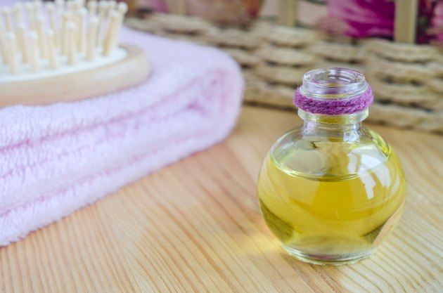 Small bottle of cosmetic oil