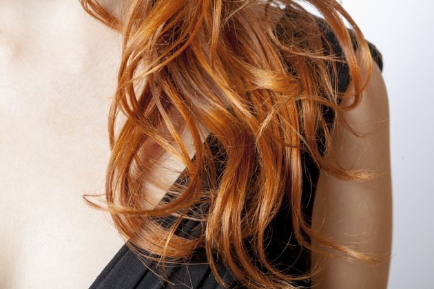 Close up natural curly hair