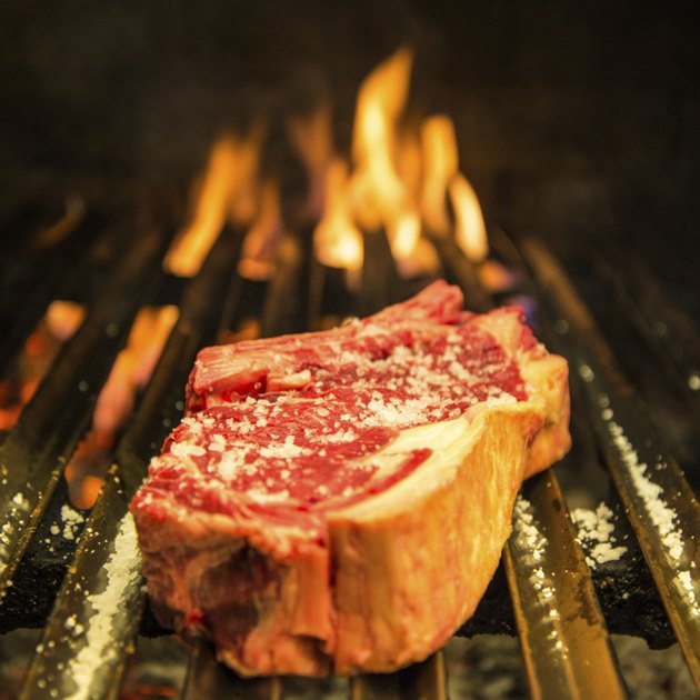 Ribeye steak grilled