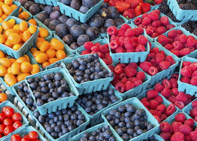 Colorful berries for sale
