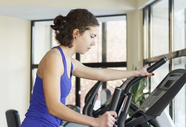 Gym woman workout