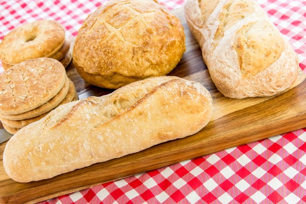 assortment of fresh baked breads