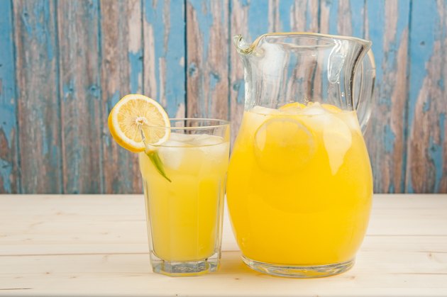 Fresh and icy lemonade