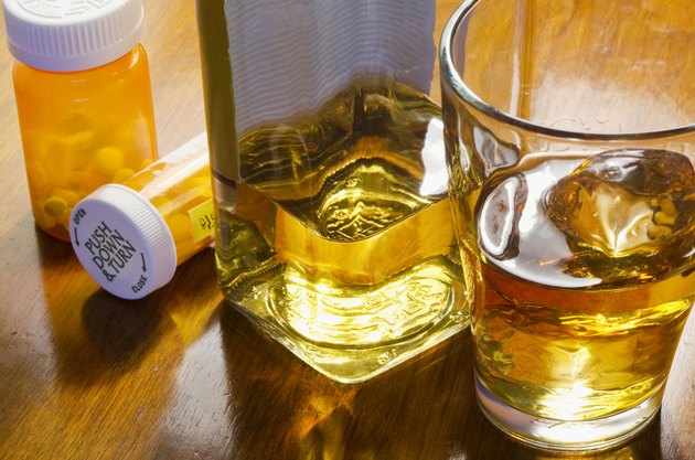 liquor with pills