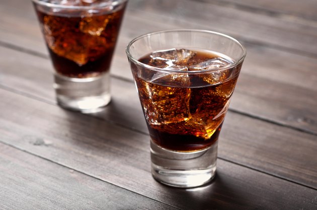 Cocktail rum and coke
