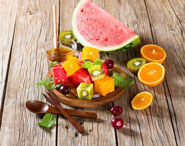 Variation of fresh fruits as dessert