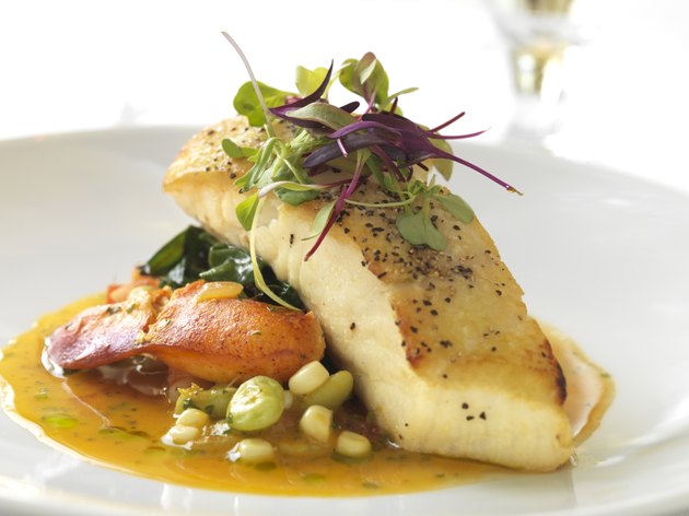 Sea Bass with Lobster