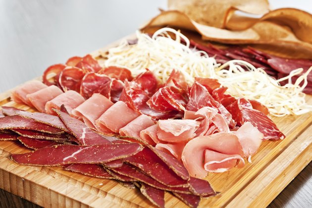Assorted meat delicatessen