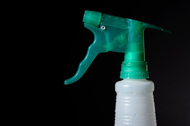 Green Plastic Spray Bottle