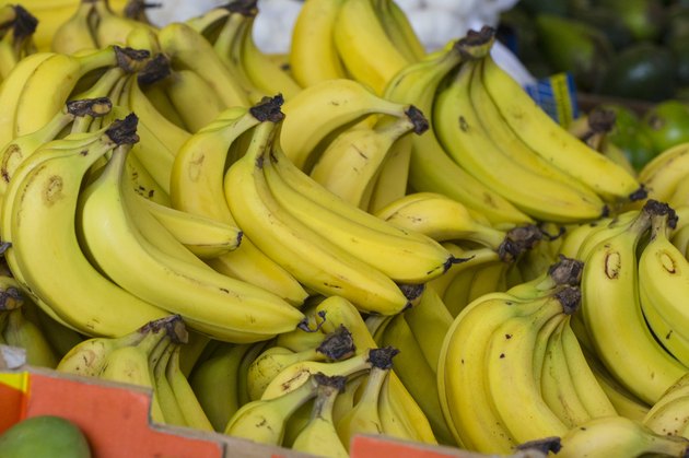 Hand of Ripe Bananas