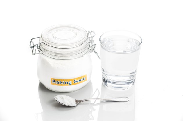 Baking soda with glass of water for multiple holistic usages