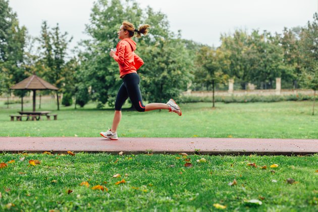 Runner in motion