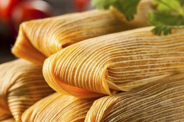 Homemade Corn and Chicken Tamales
