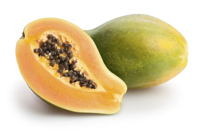papaya isolated