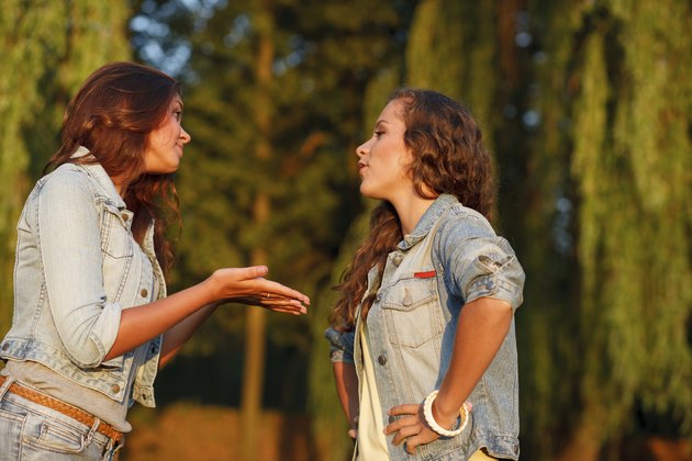 two teenage girls