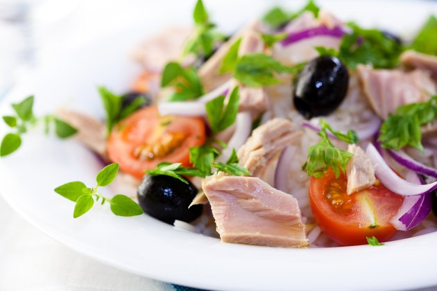 Tuna salad with fresh herbs
