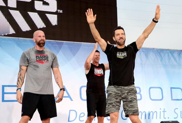 NASHVILLE, TN - JULY 30: Super Trainer Tony Horton leads 22 MINUTE HARD CORPS at Beachbody's SUPER WORKOUT, where 25,000 coaches took over Broadway during the 2016 Beachbody Coach Summit on July 30, 2016 in Nashville, Tennessee. (Photo by Terry Wyatt/Getty Images for Beachbody)