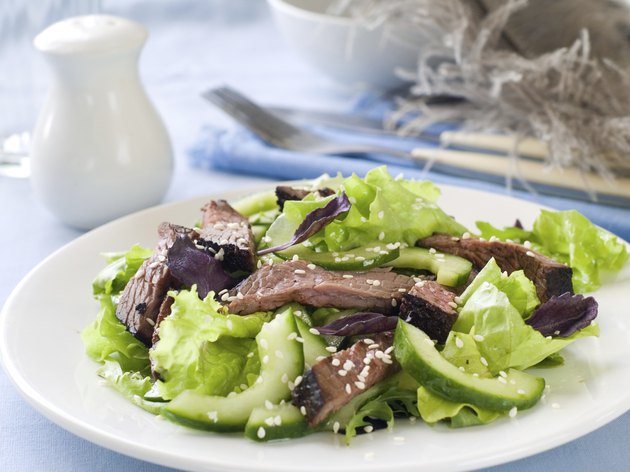 Ostrich (beef) salad