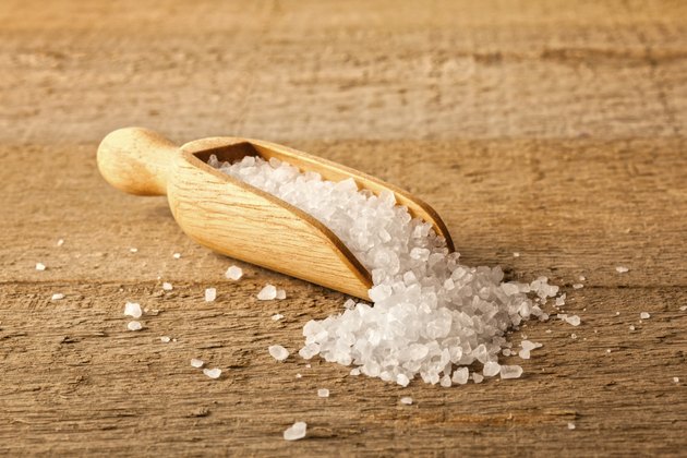 Salt Crystals in a Scoop