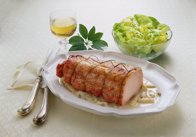 Kassler Rippenspeer in White Sauce with Salad
